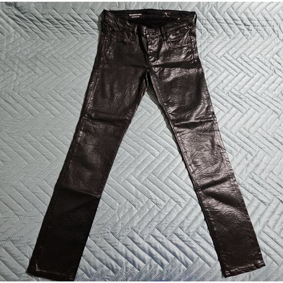 Adriano Goldschmied The Legging Super Skinny Ankle Black Pants Size 27 Made USA - Picture 1 of 9